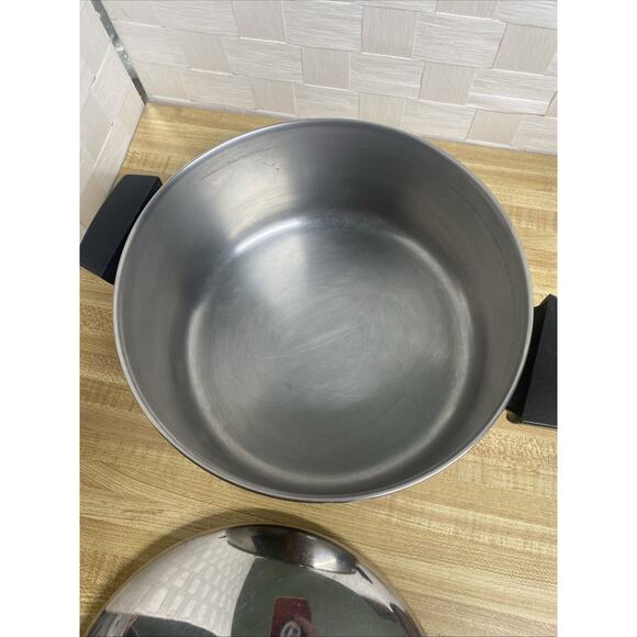 Revere Ware 4 1/2 Qt Copper Clad Stainless Steel Stock Pot Pan With Lid - Picture 4 of 8